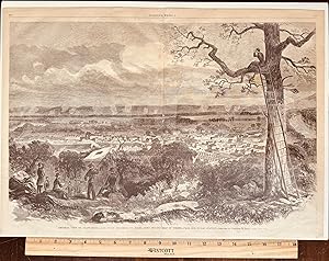 *General View of Chattanooga and Union Encampments--Rebel Army Beyond Belt of Timber--From Our Si...