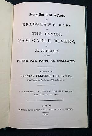 Three important early railway works : Lengths and Levels to Bradshaw's Maps of the Canals, Naviga...