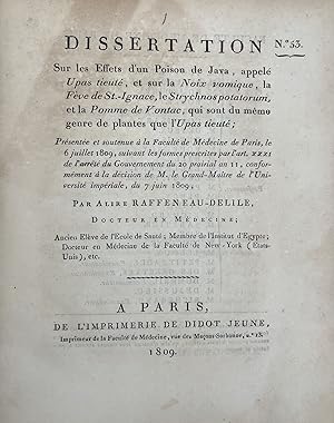 Dissertation sur les effets d'un Poison de Java, appelé Upas tieuté, et sur Noix Vomique, la Fève...