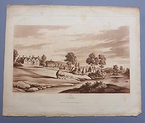Aquatint - Sutton, Surrey from ' Travels of Cosmo III Grand Duke of Tuscany Through England, duri...