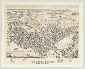 Bird's Eye View of Portsmouth, Rockingham Co. New Hampshire 1877