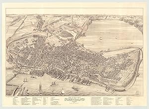Bird's Eye View of the City of Portland Maine, 1876