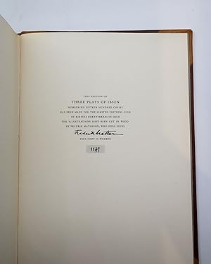 Three Plays by Henrik Ibsen (Signed and Illustrated by Fredrik Matheson)