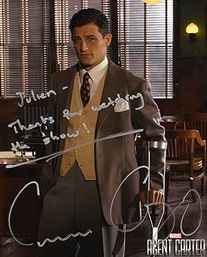Enver Gjokaj as Agent Carter Marvel Agents Of Shield 10x8 Hand Signed Photo