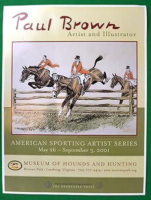 Paul Brown Artist And Illustrator 2001 Museum Of Hounds And Hunting Poster