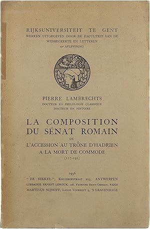 La composition du Sénat Romain de l'accession au trône