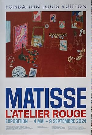2024 French Exhibition Poster - "Matisse, L'Atelier Rouge, Fondation Louis Vuitton" (Matisse)