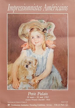 1982 French Exhibition Poster - "Impressionnistes Américains au Petit Palais" (Mary Cassatt)