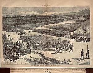 *Grand Review of the Army of the Potomac* Centerfold, Original issue, hand etched in wood and pri...