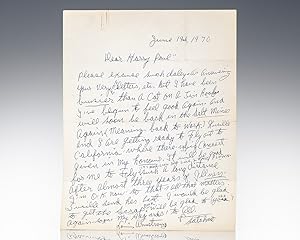 Louis Armstrong Autograph Letter Signed.