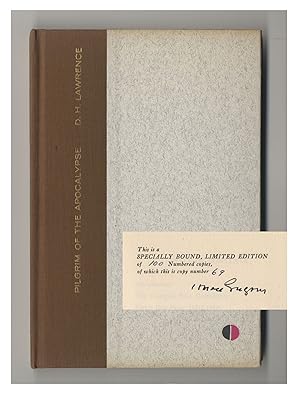 D. H. LAWRENCE: PILGRIM OF THE APOCALYPSE A CRITICAL STUDY BY [ . ]