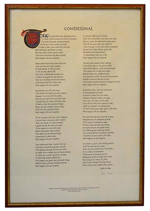 Conditional (Signed Broadside)
