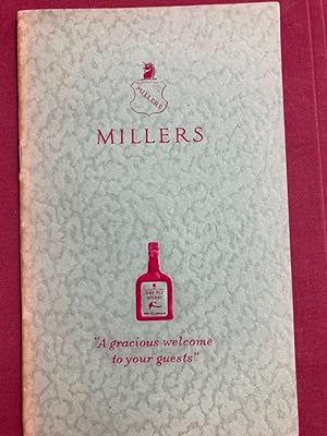 Millers Wine List 1956- 1957.
