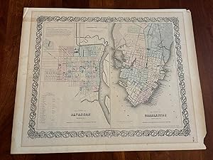 Maps of: The City of Savannah, Georgia; The City of Charleston, South Carolina