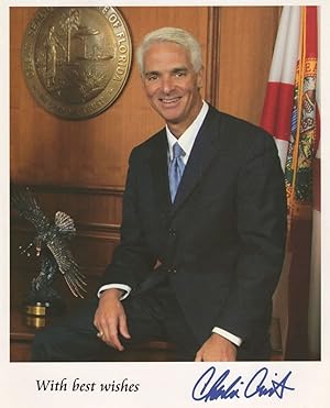 Charlie Crist Florida Governor USA Hand Signed 10x8 Photo & Autograph Letter
