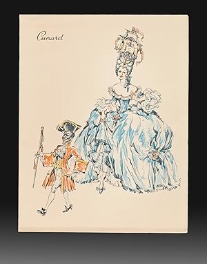 Cunard Lines "Marie Antoinette" Luncheon Menu - 1957 R.M.S. Queen Mary