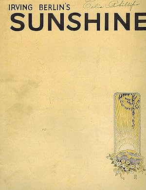 Irving Berlin's Sunshine - Vintage Sheet Music