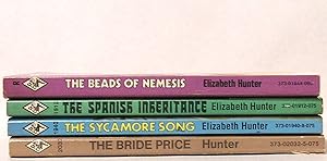 Lot of 4 Elizabeth Hunter Harlequin Romance novels with red edges