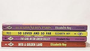 Lot of 4 Elizabeth Hoy Harlequin Romance novels with red edges