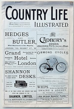 Country Life Illustrated Vol.1. No.1 January 8th, 1897