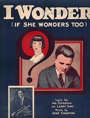 I Wonder if She Wonders Too - Johnny Keane Cover - Vintage Sheet Music