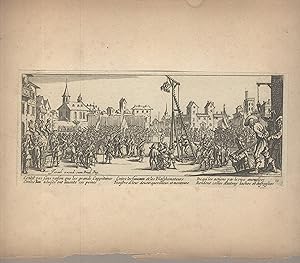 Les grandes miseres de la guerre: No. 10 - L'estrapade