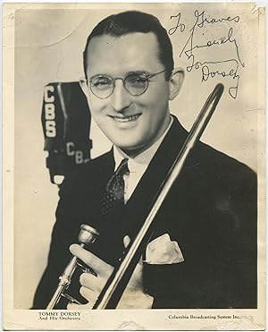 [Inscribed Vintage Promotional Photograph]: Tommy Dorsey and His Orchestra