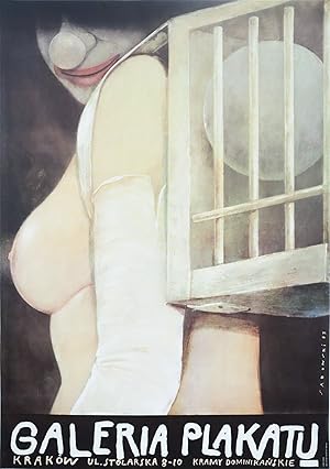 1986 Polish Exhibition poster - Galeria Plakatu (Sadowski)