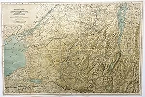 (Railroads) MAP of New York Central & Hudson River Railroad, Adirondack Division
