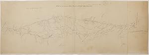 Manuscript Map: "Map of the proposed Rail Road to Port Deposite" WITH the map lithographed from i...