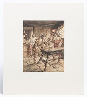 And There We Played at Shovel-Board Half the Day from "The Compleat Angler" (Original artwork)