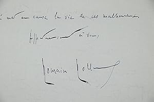 "Ma santé est toujours bien mauvaise, mais je ne pouvais laisser sans réponse cette lettre insidi...