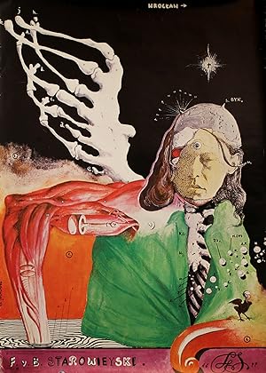 1977 Polish Exhibition poster, F. v. B. Starowieyski - Pagowski