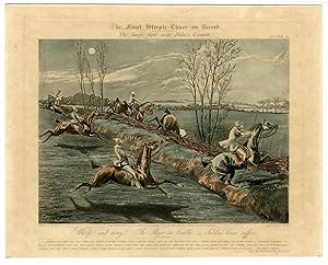 Antique Master Print-FIRST-STEEPLECHASE-PL.II-WHOOP AND AWAY-Harris-1839