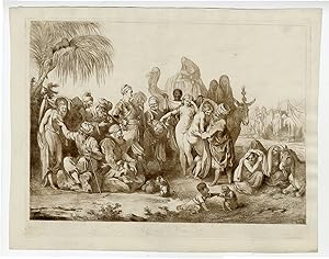 Antique Master Print-SLAVE-MARKET-TSCHERCASSISCHE WAARE-Ramberg-1798