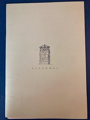 Ashcombe House. Prospectus and Map.