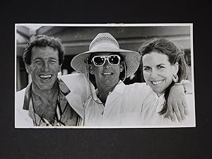 Original Photograph. Australian Surf Legend Nat Young Pictured with Restaurateurs Michael and Jud...