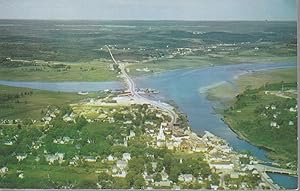 Machias, ME Aerial View circa 1950