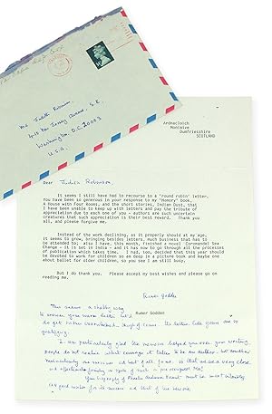 Two autograph letters signed