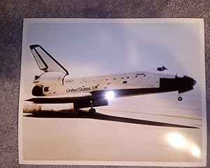 Vintage NASA print with Spectacular view of the Space Shuttle landing, circa 1981, #3