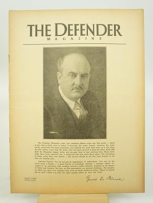 The Defender Magazine (Fifteenth Anniversary Issue; April, 1940.)(Rare)