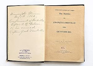 CAPT. A.H. NELSON CIVIL WAR **SIGNED & INSCRIBED** CHANCELLORSVILLE & GETTYSBURG
