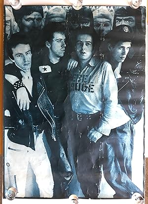 Original Vintage THE CLASH 1978 Promotional POSTER Iconic PUNK ROCK 27" x 20"