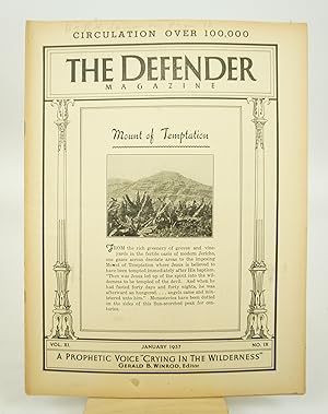 The Defender Magazine (Volume XI, Number IX.; January, 1937.)(Rare)