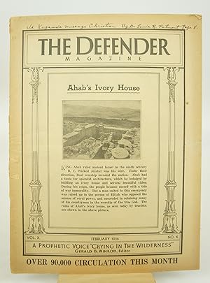 The Defender Magazine (Volume X, Number X.; February, 1936.)(Rare)