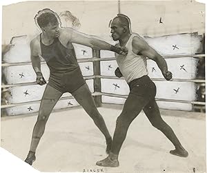 Original photograph of Jack Dempsey and Bull Montana, 1921