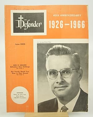 The Defender Magazine (June, 1966.)(Rare)