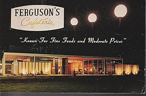 Phoenix AZ Ferguson's Cafeteria, Indian School At 27th circa 1960 Postcard Rare