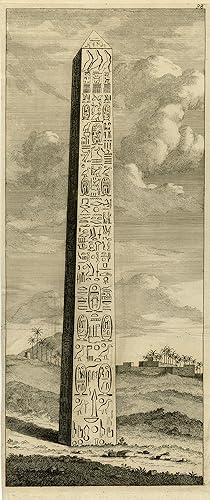 Antique Print-Depiction of an obelisk-Bruyn-1698