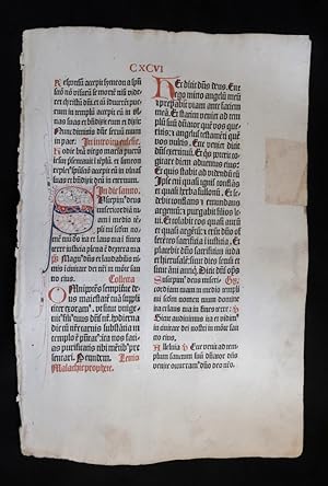 Leaf from Missale Coloniense 1487 CXCVI